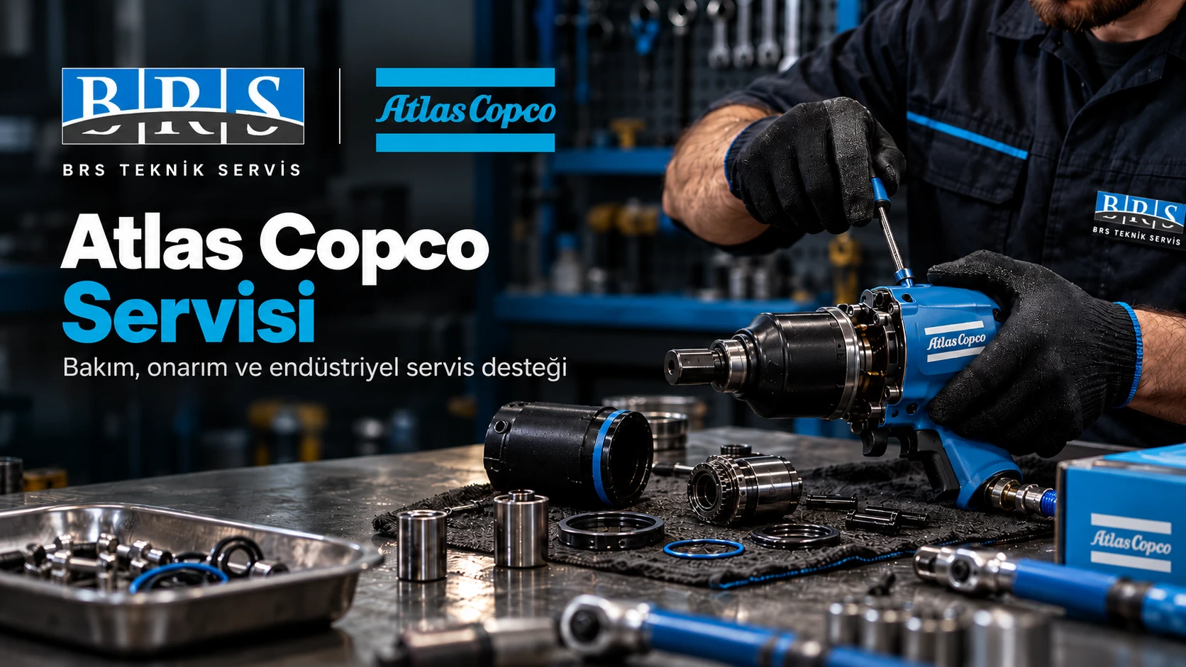 Atlas Copco sıkma çözümlerinde yetkili servis