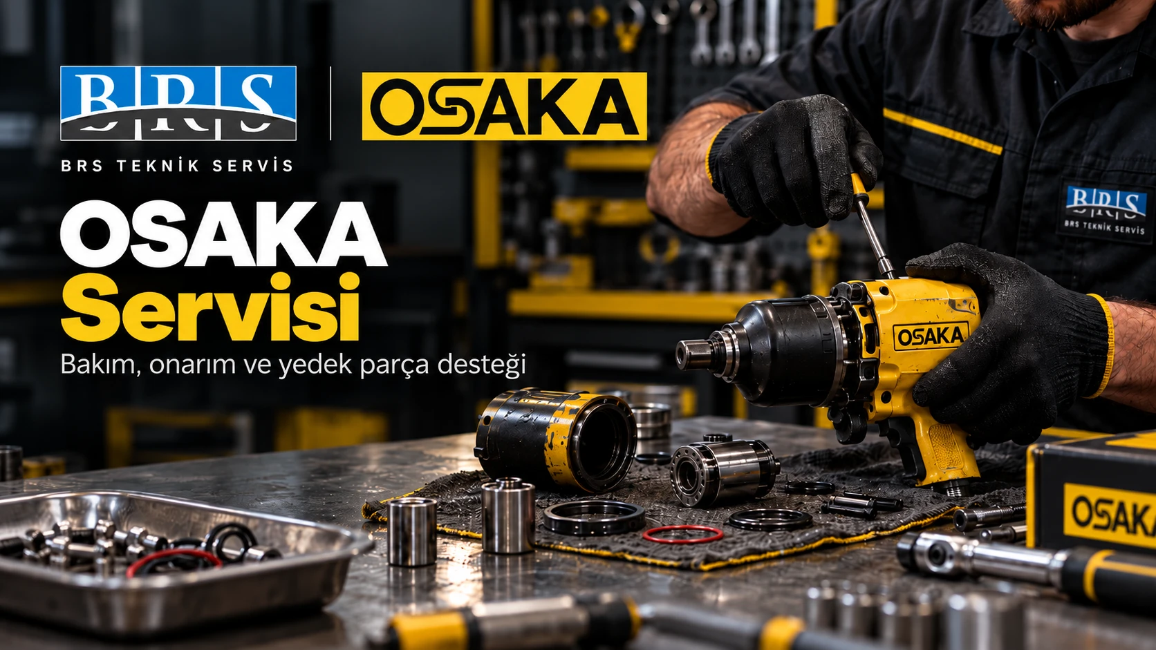 Osaka havalı el aletlerinde servis ve satış